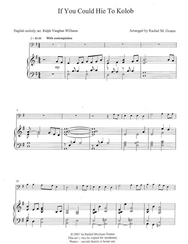 If You Could Hie to Kolob Cello Solo (Goates)
